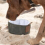 Waxed Cotton Travel Water Bowl For Dogs, thumbnail 3 of 7