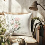 Personalised Birth Flower Cushion | Birthday Gift For Her, thumbnail 1 of 5