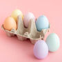 Pastel Egg Candles In An Egg Box, thumbnail 1 of 12
