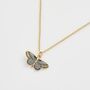 Deco Butterfly Blue Necklace, thumbnail 1 of 7