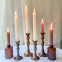 Brushed Gold/Bronze Candlesticks – Set Of Two, thumbnail 5 of 11