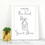 Personalised 'Our First Home' Print, thumbnail 1 of 7