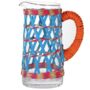 Boho Pitcher With A Coloured Raffia Weave, thumbnail 3 of 4