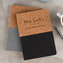 Personalised Vegan Cork Notebook For Her, thumbnail 1 of 7