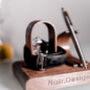 Luxury Walnut Single Watch Stand With Pen Holder, thumbnail 7 of 7