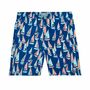 Father And Son Matching Blue And Coral Boat Swim Shorts, thumbnail 6 of 8