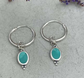 Sterling Silver Dreamy Sleepers Turquoise Gemstone, 3 of 5
