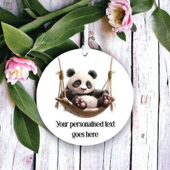 Personalised Panda Hammock Decoration Gift, 2 of 2