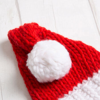 Children's Santa Hat Easy Knitting Kit, 4 of 10