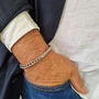 Men's Stainless Steel Square Wheat Link Bracelet, thumbnail 1 of 4