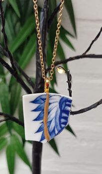 Japanese Kintsugi Pendant With Dragon Detail, 4 of 4