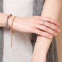 Personalised 18ct Rose Gold Plated Friendship Bracelet, thumbnail 3 of 6