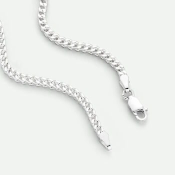 Sterling Silver Franco Chain Necklace 22 Inch, 4 of 6