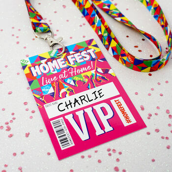 Homefest Festival At Home Themed Party Vip Lanyards, 8 of 9