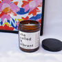 'She Called It Vibrant' Teakwood Scented Candle, thumbnail 2 of 3