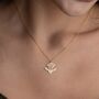 Sterling Silver Egyptian Lotus Necklace, thumbnail 5 of 10