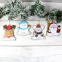 Set Of Four Christmas Characters Hanging Decorations, thumbnail 4 of 6