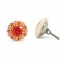 Sunflare Blossom Round Shaped Ceramic Knob, thumbnail 1 of 9