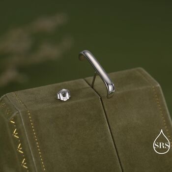 Minimalist Earlobe Cuff Earring In Sterling Silver, 4 of 12