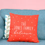Personalised 'Believes' Christmas Cushion, thumbnail 1 of 3