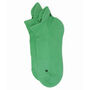 Retro Stripe Cream And Organic Green Men's Trainer Socks, thumbnail 8 of 9