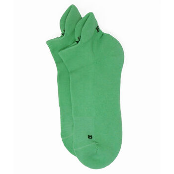 Retro Stripe Cream And Organic Green Men's Trainer Socks, 8 of 9