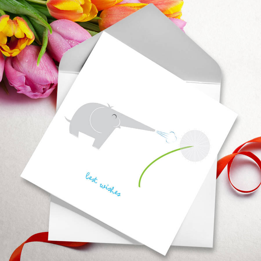 best wishes greetings card by ella and