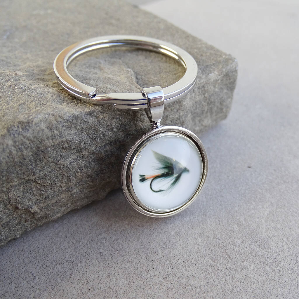 Personalised Fly Fishing Keyring By Charlie Boots