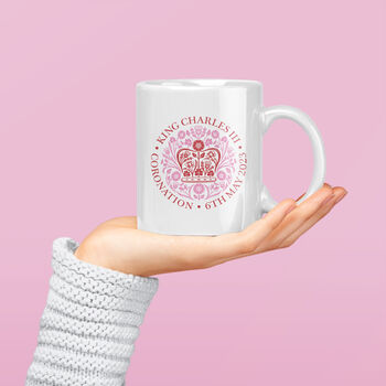 King Charles Coronation Memorabilia Mug Official Emblem, 5 of 6