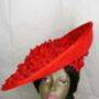 Red Petal And Swarovski Element Hat, thumbnail 1 of 3