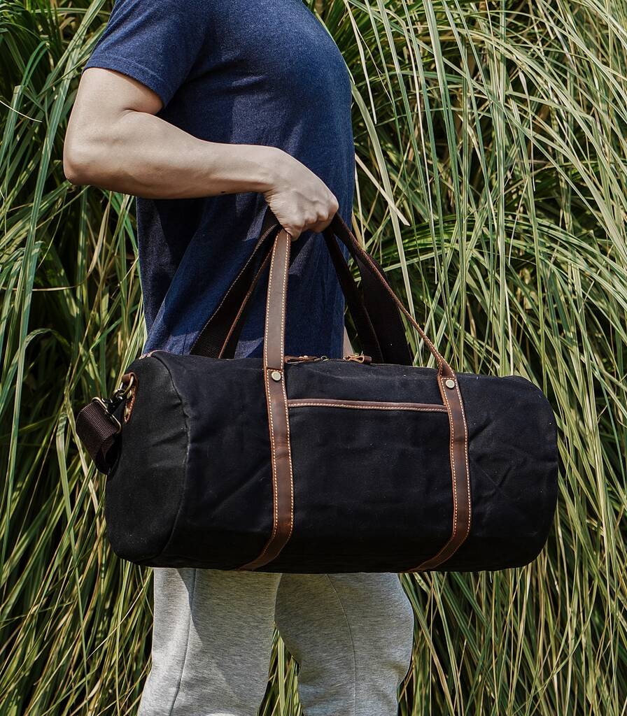 Waxed Travel Bag For Holiday By Eazo | notonthehighstreet.com