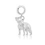 Border Collie Charm Sterling Silver, thumbnail 4 of 11