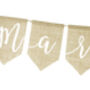 Hessian Just Married Wedding Banner, thumbnail 3 of 3