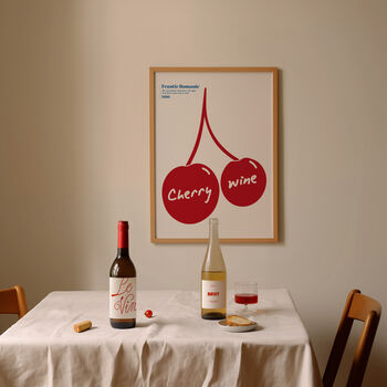 Cherry Wine 1980's Music Giclée Art Print, 2 of 5