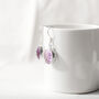 Lavender Faceted Glass Earrings, thumbnail 5 of 7