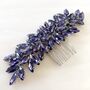 ‘Enya’ Purple Crystal Hair Comb, thumbnail 1 of 5