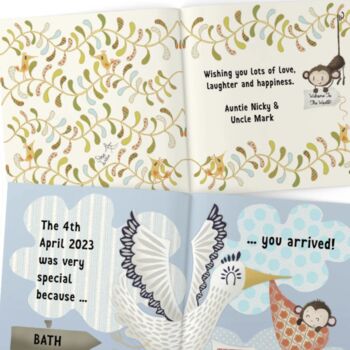 'The Day You Were Born' Personalised New Baby Book, 2 of 4