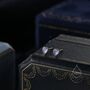 Tiny Moonstone Droplet Stud Earrings, thumbnail 2 of 11