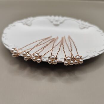 Set Of Six Pearl Bridal Hair Pins, 12 of 12