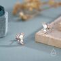 Sterling Silver Tiny Cute Axolotl Stud Earrings, thumbnail 5 of 11