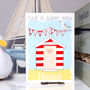 Personalised Beach Hut New Home Card, thumbnail 7 of 9