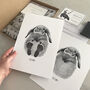 First Father's Day Baby Animal Footprint Kit, thumbnail 3 of 6