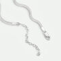 Sterling Silver Fox Tail Chain Necklace, thumbnail 4 of 4