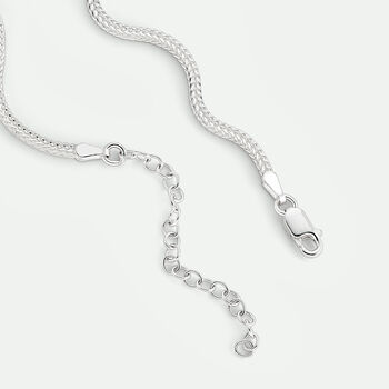 Sterling Silver Fox Tail Chain Necklace, 4 of 4
