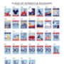 Favourite Destinations Stamp Art Print, thumbnail 12 of 12