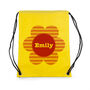 Personalised Yellow Flower Waterproof Swim Bag, thumbnail 5 of 8