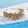 Gold Leaf And Blue Crystal Headband, thumbnail 1 of 5