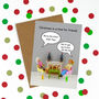 Rude Friendship Funny Christmas Card, thumbnail 1 of 1