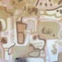 Cubist Jigsaw Wallpaper Soft Terracotta / Pink, thumbnail 5 of 6