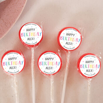Personalised Sprinkles Birthday Lollipops, 2 of 5